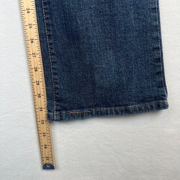 Levis 515 Jeans Womens‎ 12 (33x32) Blue Boot Cut Dark Wash Bootcut Denim - Picture 9 of 11